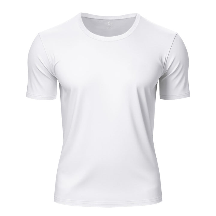 Herren nan leichtes Kurzarm-Funktionsshirt mit Rundhalsausschnitt schnelltrocknendem Stretchgewebe und flachen Nähten Drune
