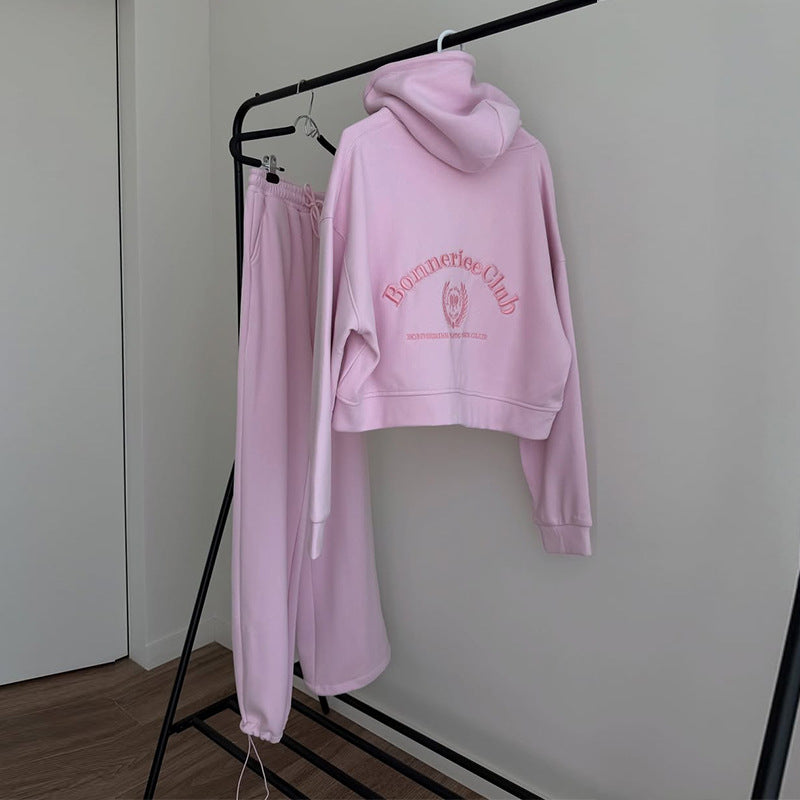 Damen lässiger Hoodie und Jogginghose Set Drune