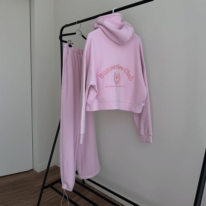 Damen lässiger Hoodie und Jogginghose Set Drune