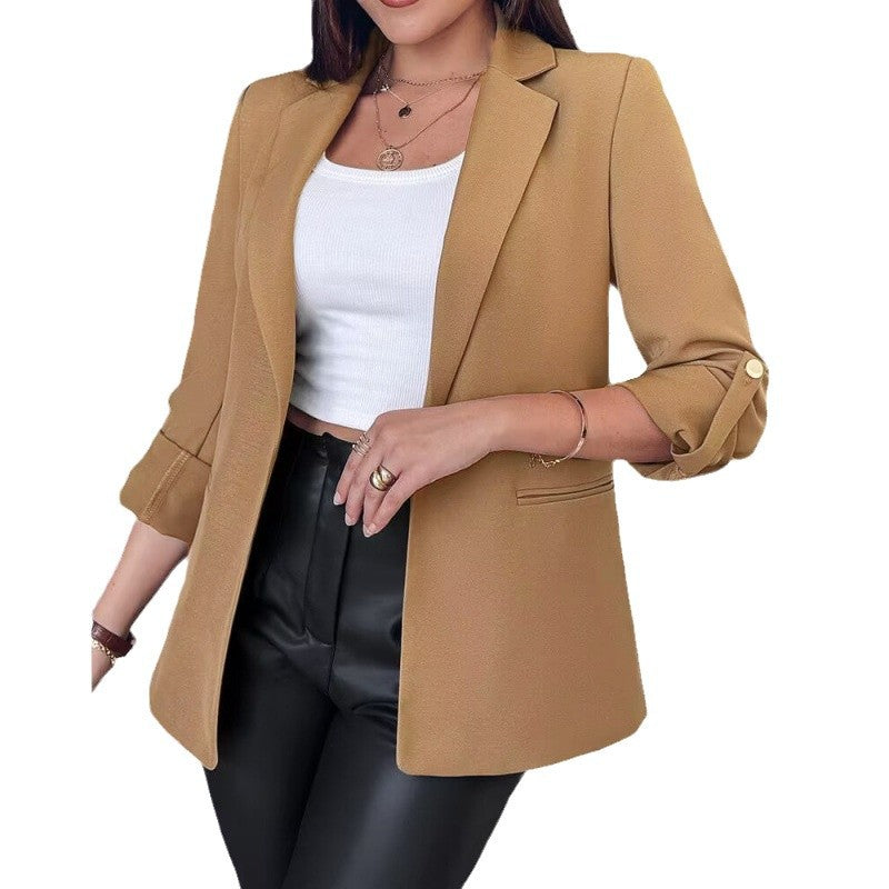Damen Tailored Blazer mit hochmodischem Schnitt und asymmetrischen Ärmeln Drune