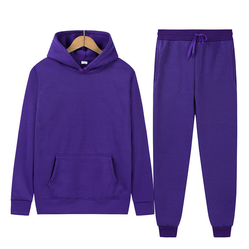 Damen Kapuzenpullover und Jogginghose-Set aus hochwertigem Baumwollmix Drune