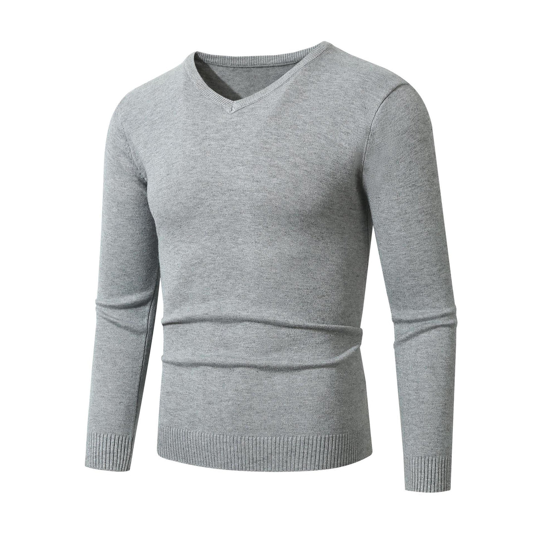 Herren eleganter V-Ausschnitt Pullover aus hochwertigem Feinstrick Drune