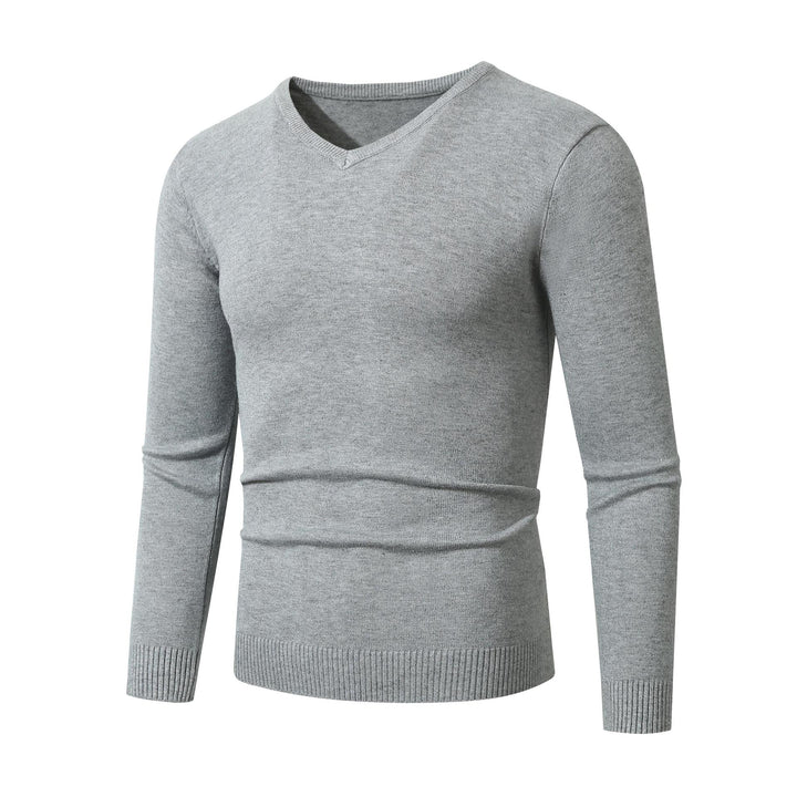 Herren eleganter V-Ausschnitt Pullover aus hochwertigem Feinstrick Drune
