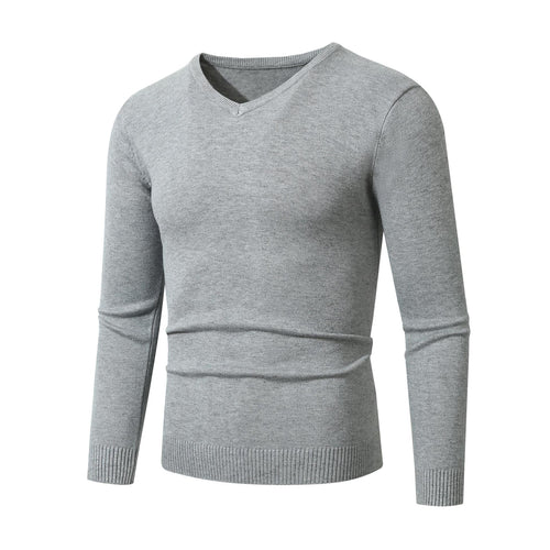 Herren eleganter V-Ausschnitt Pullover aus hochwertigem Feinstrick Drune