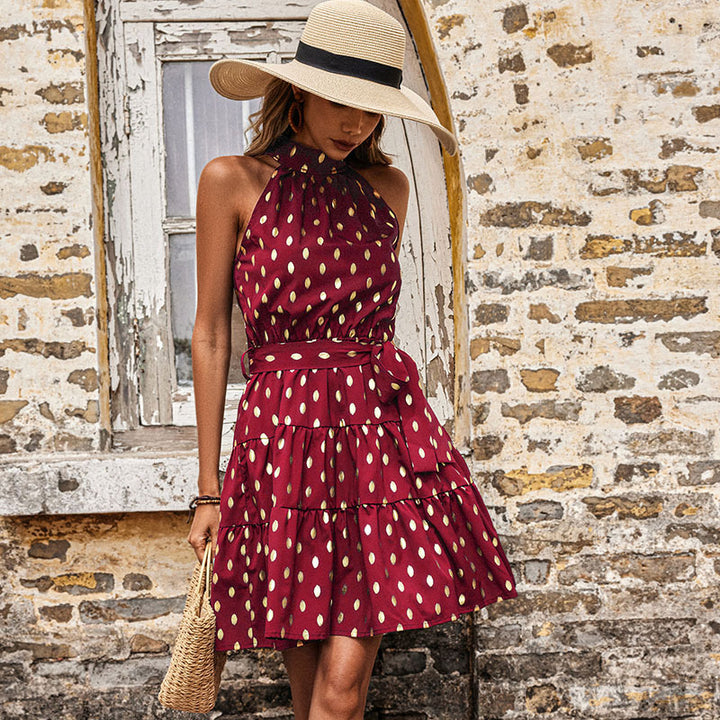 Damen Sommerliches Wickelkleid mit verspieltem Rüschendesign und Taillengurt Drune