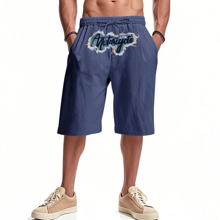 Herren Bequeme Freizeit-Badeshorts mit verstellbarem Bund und praktischen Seitentaschen Drune