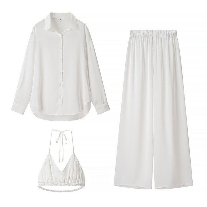 Femme Satin Zweiteiliges Schlafanzug-Set Drune
