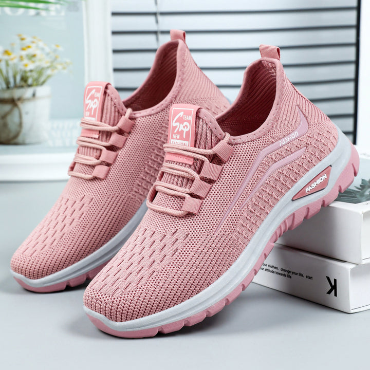 Damen nan leichter atmungsaktiver Strick-Sneaker mit dämpfender Komfortsohle Drune