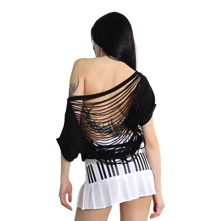 Damen Oversized Shirt mit glitzerndem Grafikelement Drune