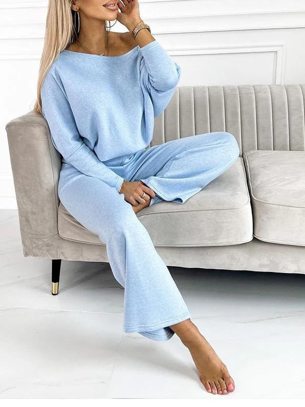Damen Elegantes und lässiges Loungewear-Set mit weiter Passform Drune