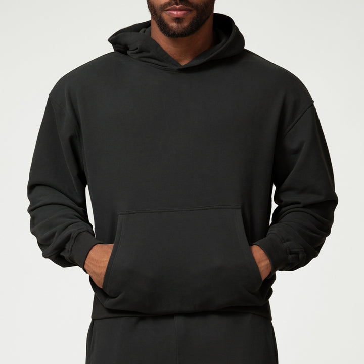 Herren Kapuzenpullover mit weichem Fleece-Futter und geräumiger Tasche Drune