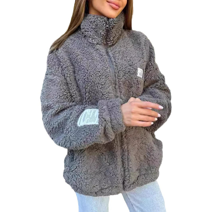 Damen Fleecejacke mit weichem Innenfutter und hoher Kragen Drune