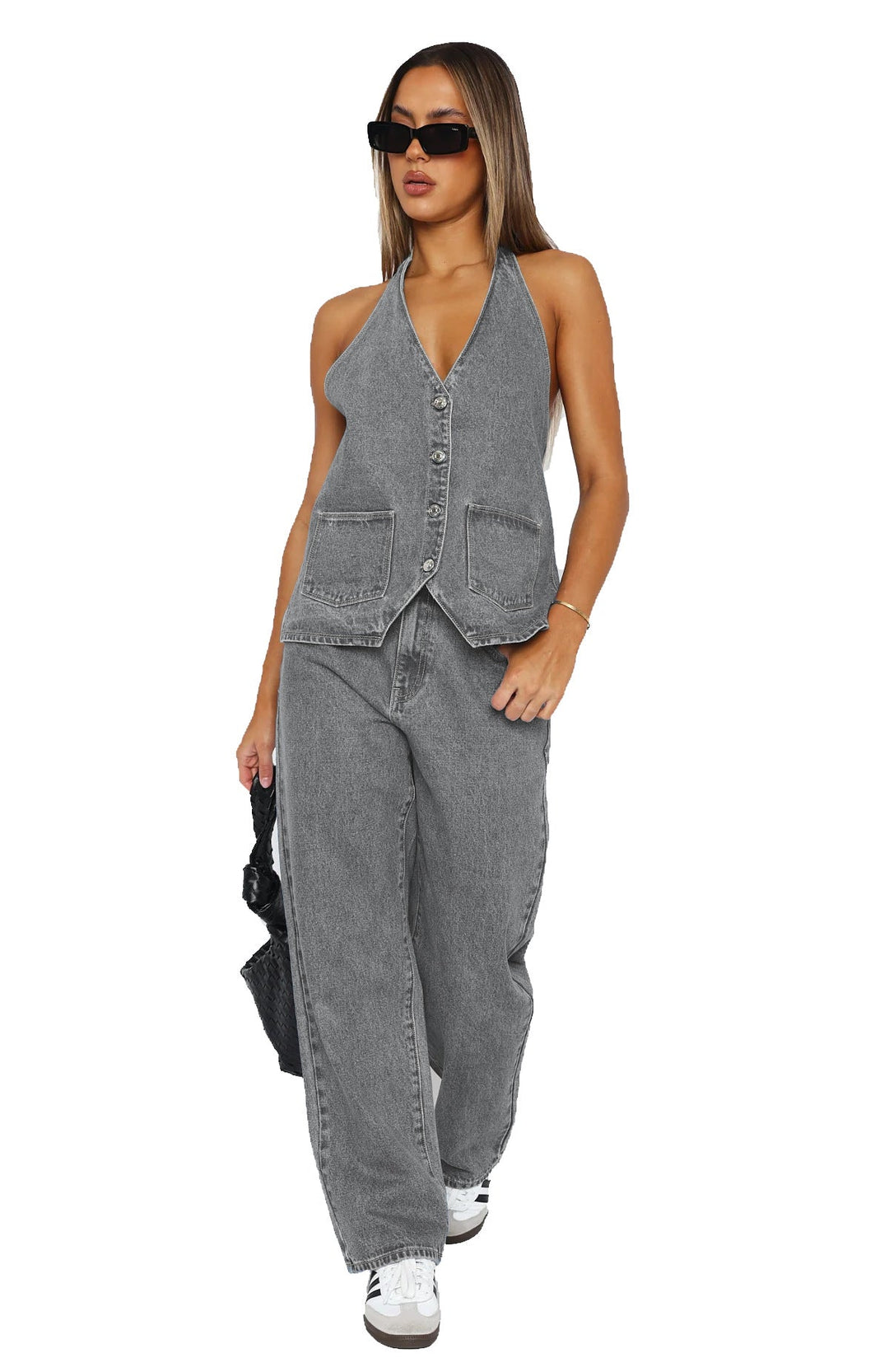 Damen Elegantes und lässiges Zweiteiler-Anzug-Set Drune