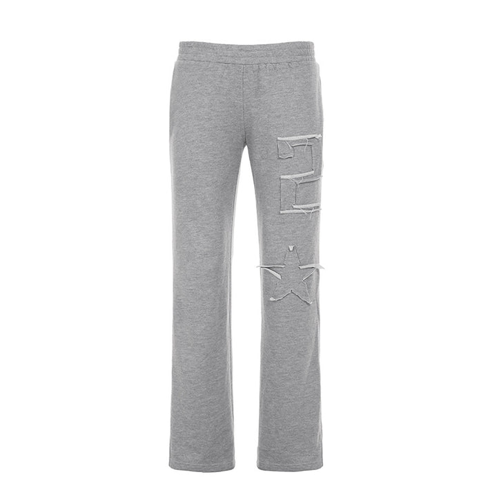 Damen nan taillierte Cropped-Kapuzenjacke mit durchgehendem Reißverschluss, elastischem Abschlussbund und dekorativem College-Print Drune