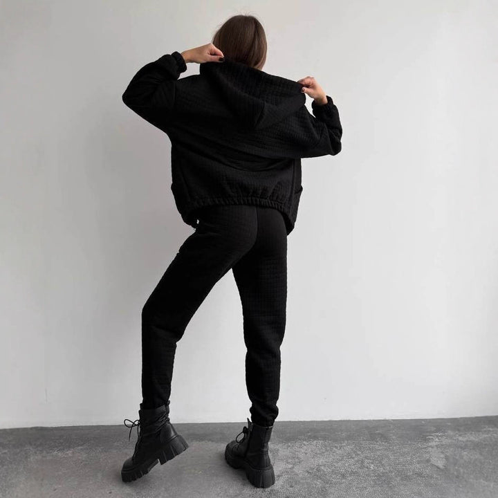 Damen Freizeitliche Lounge-Kombination aus gepolsterter Jacke und Top Drune