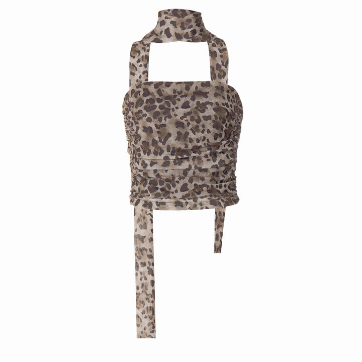 Damen Oberteil mit gerafftem Design und hohem Kragen Drune