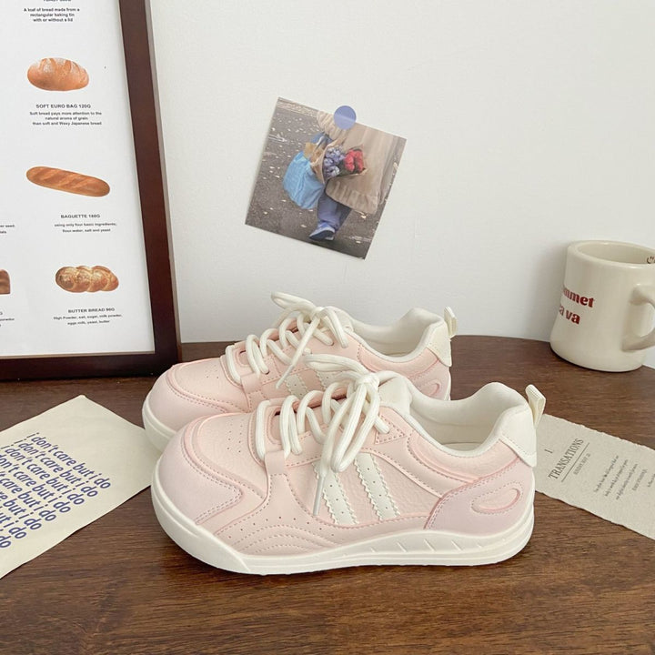 Damen Bequeme Freizeitsneakers mit atmungsaktivem Obermaterial und flexibler Sohle Drune