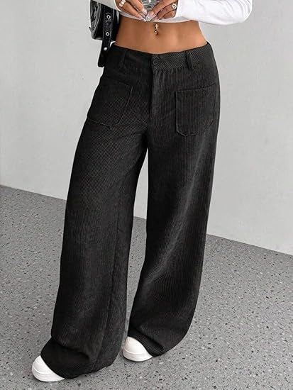 Damen weit geschnittene Cordhose Drune