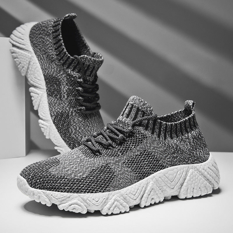 Unisex nan urbaner Strick-Schlupfsneaker mit sockenhaftem Schaft und markanter Profilsohle Drune
