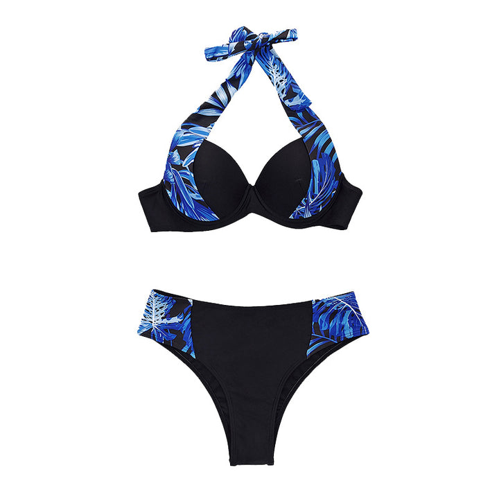 Damen Hochtaillierter Bikini mit gepolstertem Oberteil Drune