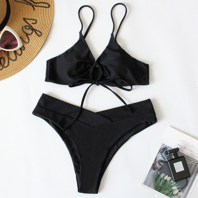 Damen Sportives Bikini-Set mit verstellbaren Trägern Drune