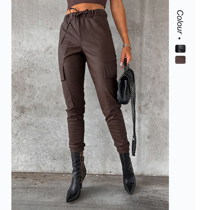 Damen Cargo-Hose mit flexiblem Bund und seitlichen Taschen Drune