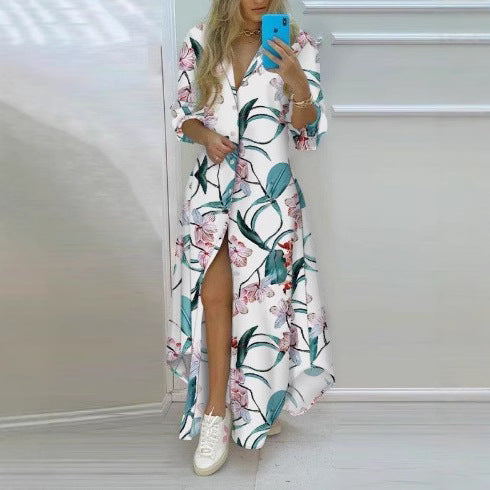 Damen Kimono-Robe mit Printdesign Drune