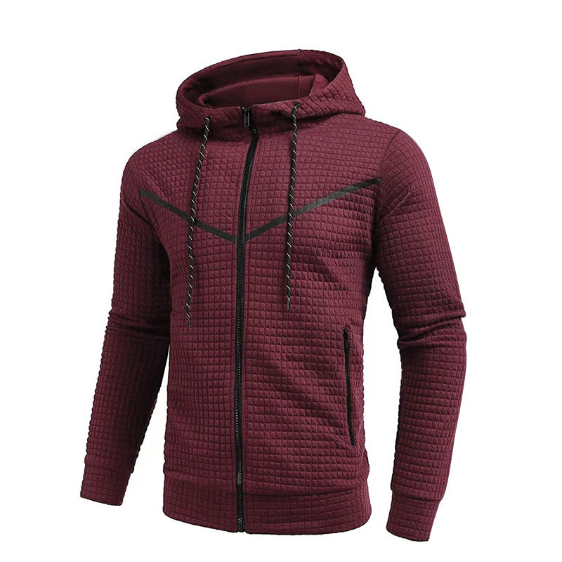 Herren stylische Jacke mit strukturiertem Design und praktischem Reißverschluss Drune