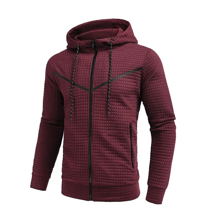 Herren stylische Jacke mit strukturiertem Design und praktischem Reißverschluss Drune
