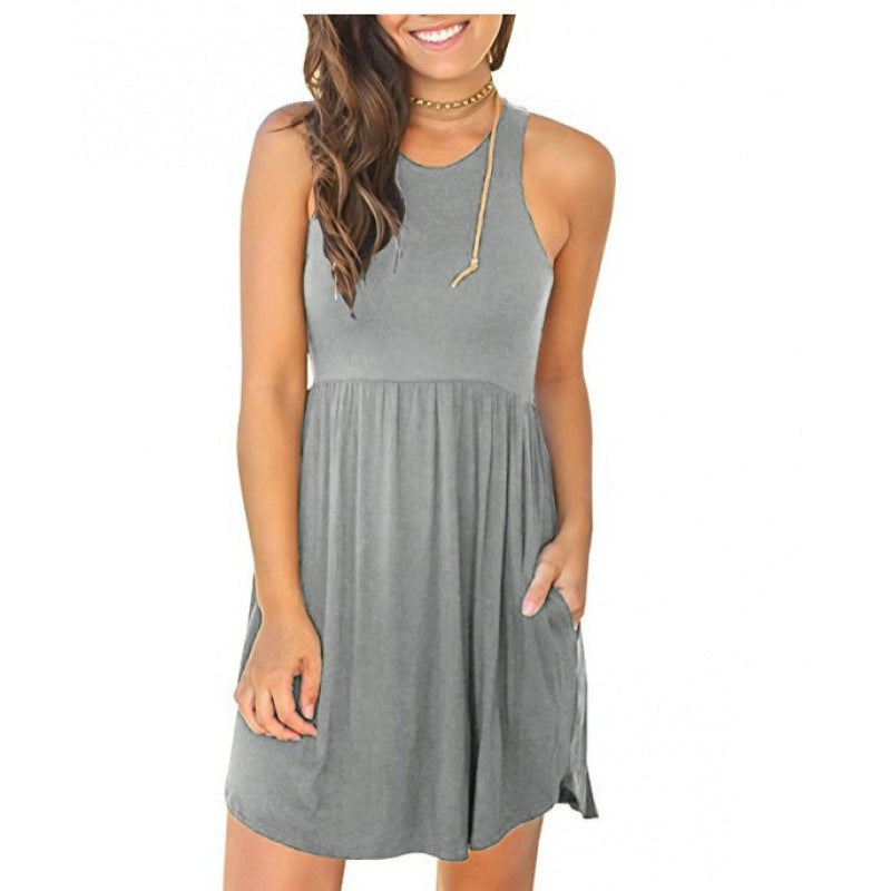 Damen Freizeitkleid mit lässigem Schnitt und praktischen Taschen Drune