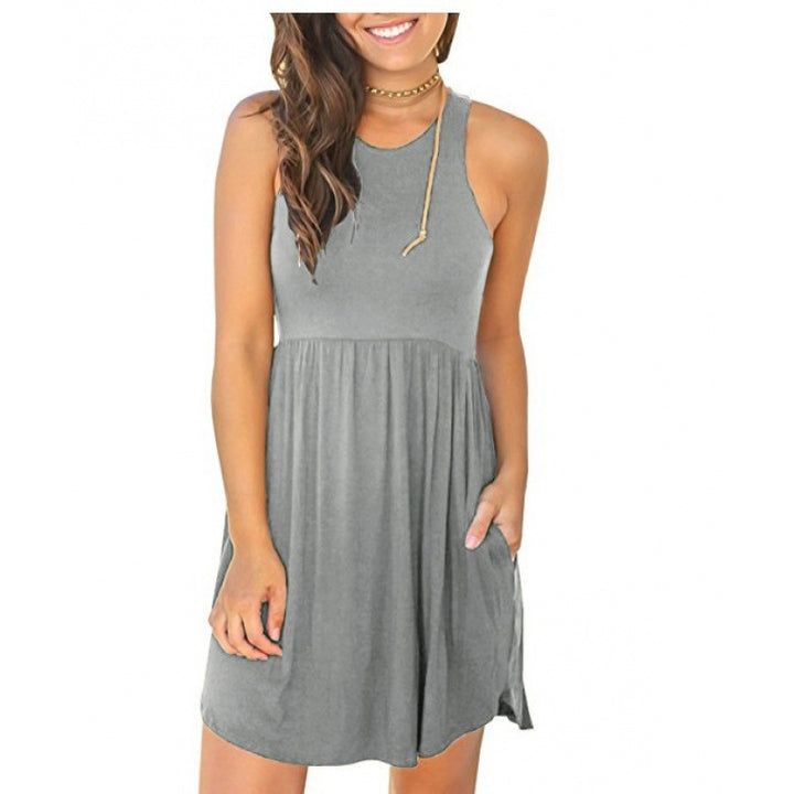 Damen Freizeitkleid mit lässigem Schnitt und praktischen Taschen Drune