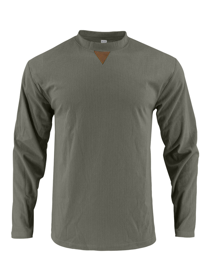 Herren Langarmshirt mit strukturiertem Rippdesign Drune