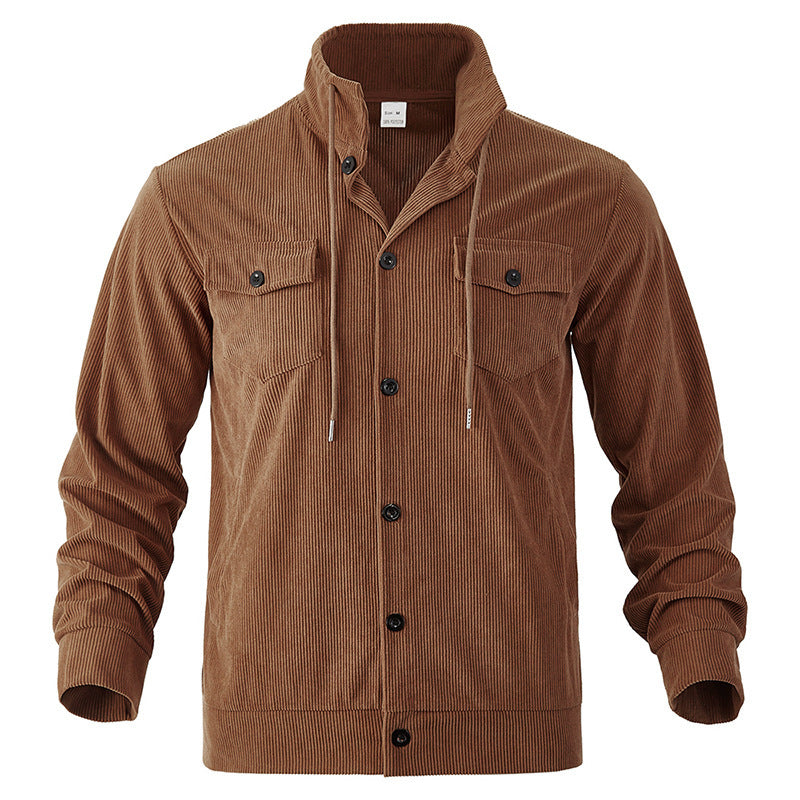 Herren modische Cordjacke mit praktischen Taschen und hochwertiger Verarbeitung Drune