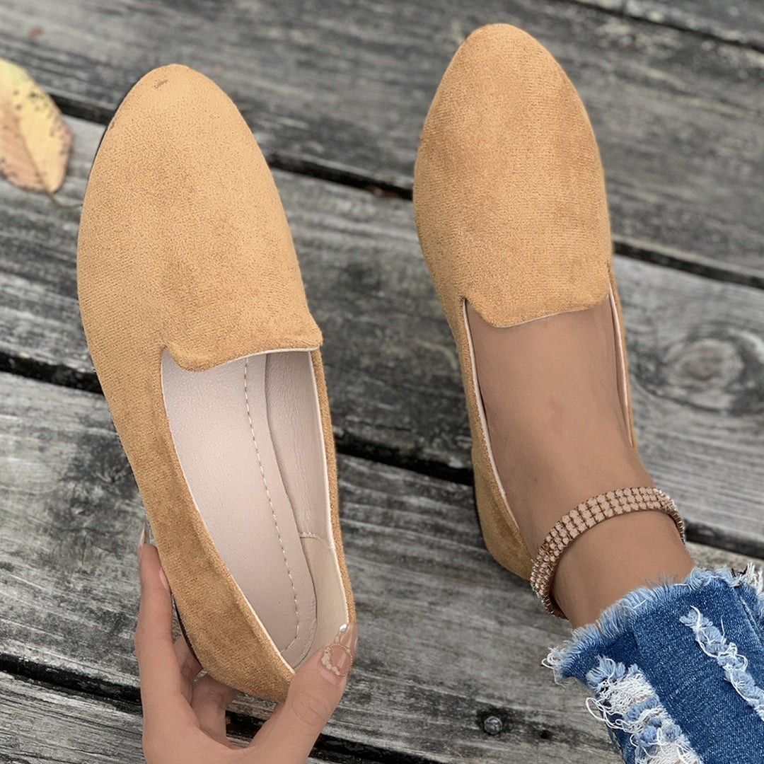 Damen bequeme Slipper im eleganten Design mit weicher Oberflächenstruktur Drune