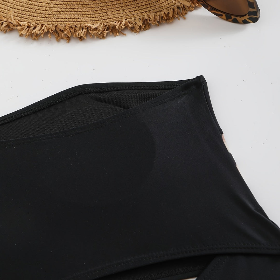 Damen Elegantes Bikini-Set mit tierischem Muster Drune