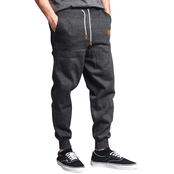 Herren Bequeme Freizeithose mit elastischem Bund und Seitentaschen Drune