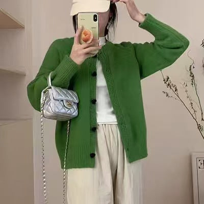 Damen modischer Strickcardigan Drune