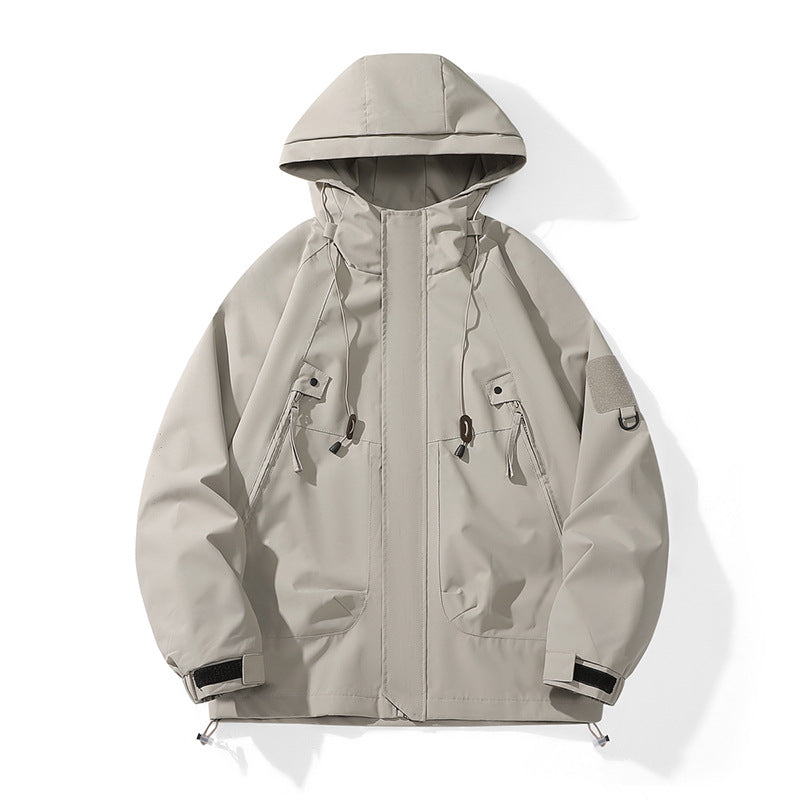 Damen technische Outdoor-Jacke mit verstellbarem Kapuzendesign und praktischen Taschen Drune