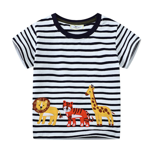 Kinder T-Shirt mit lebendigen Tierapplikationen Drune