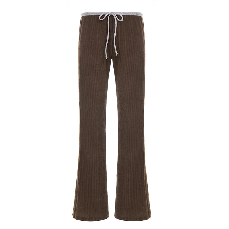 Damen Flared Sweatpants mit elastischem Bund und komfortablem Design Drune