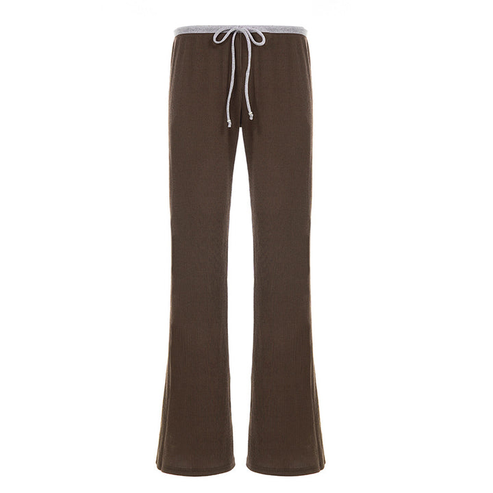 Damen Flared Sweatpants mit elastischem Bund und komfortablem Design Drune