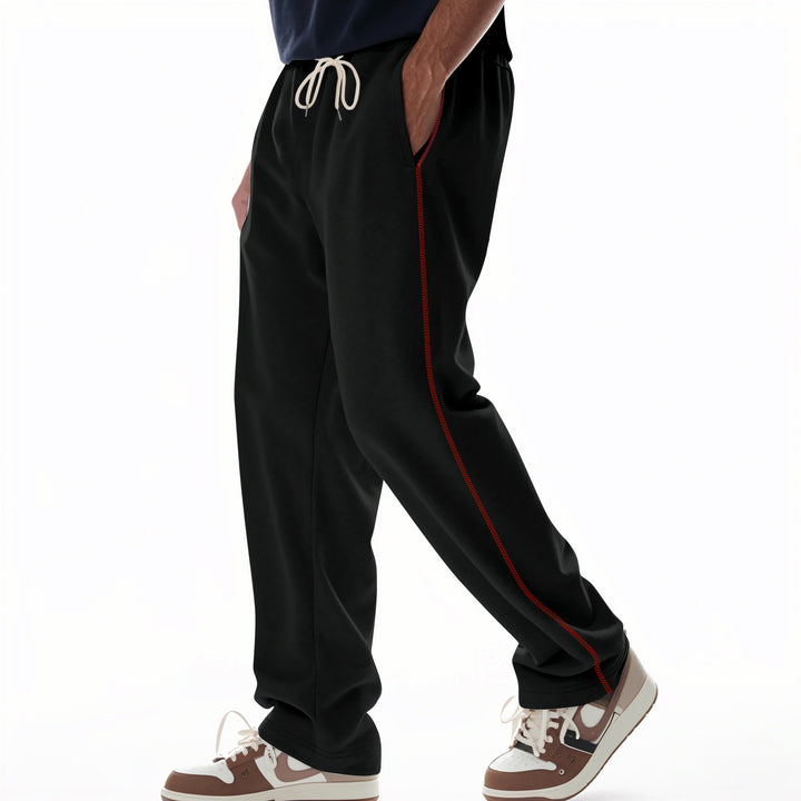 Herren bequeme Jogginghose mit Reißverschluss und seitlichen Taschen Drune