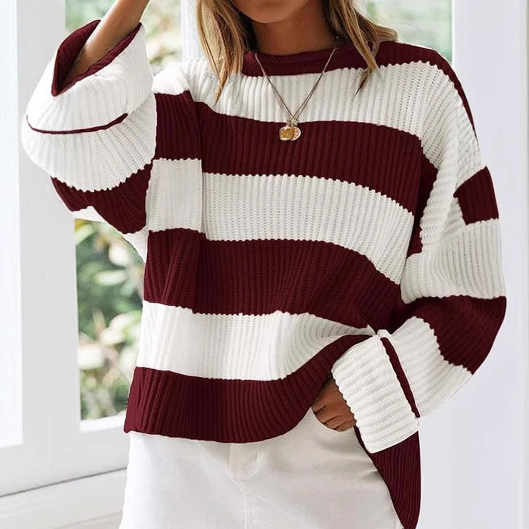 Damen Strickpullover mit oversized Schnitt Drune