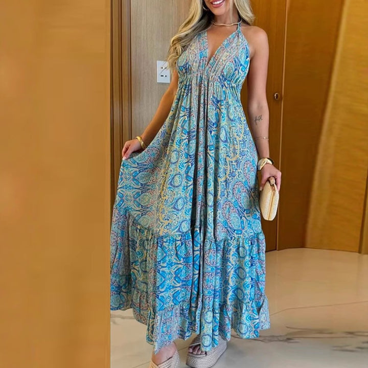 Damen Maxikleid mit verspieltem Paisleydesign und komfortablem Schnitt Drune