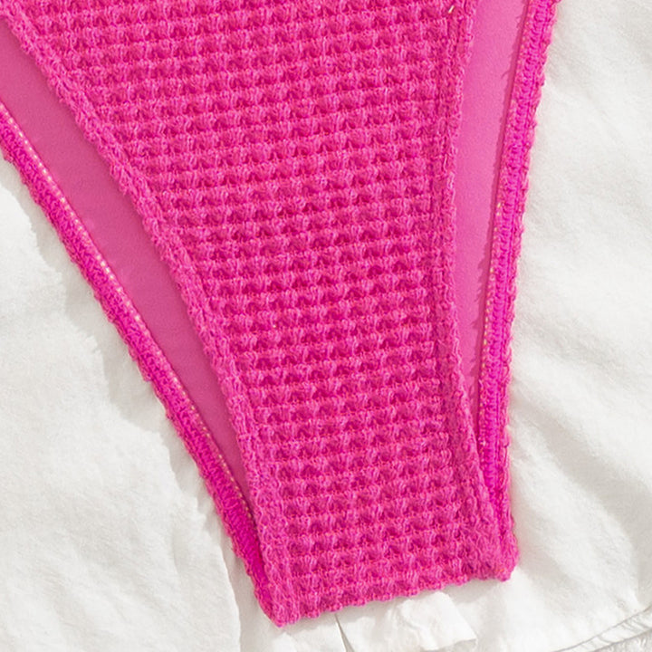 Damen Hochtaillierter Bikini Drune
