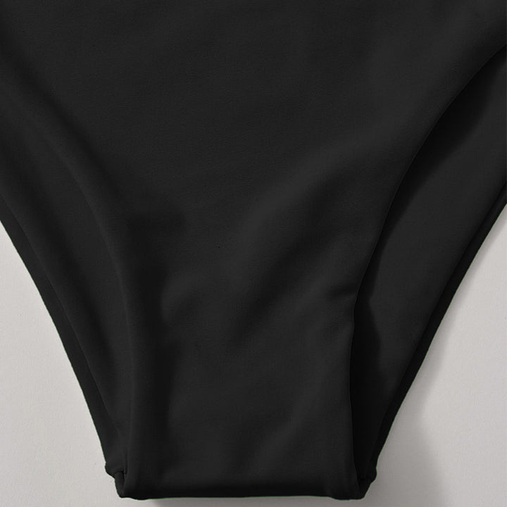 Damen Hochgeschnittener Bikini-Hosenteil mit elegantem Bund Drune