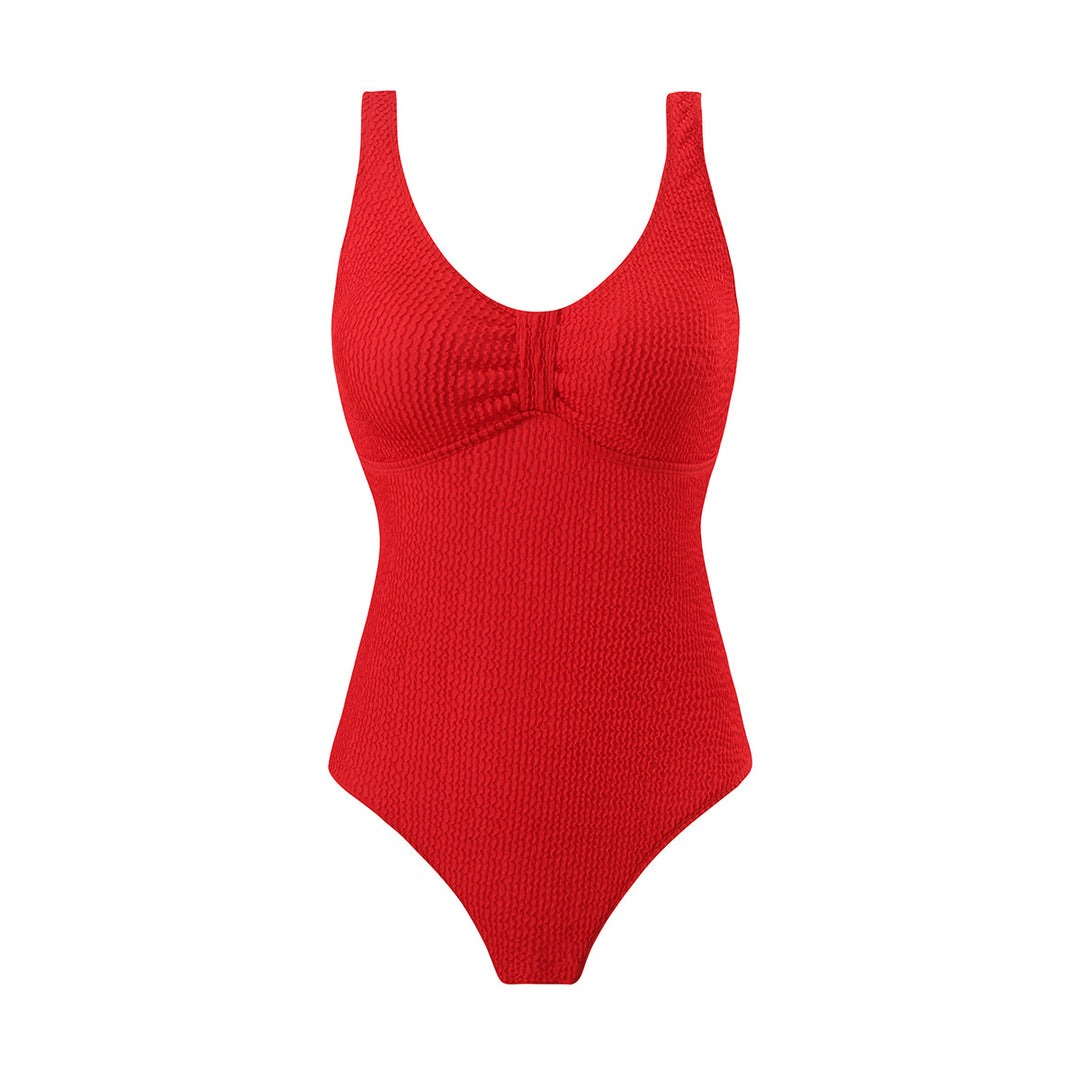 Damen Einteiliger Badeanzug mit strukturiertem Obermaterial und sportlichem Schnitt Drune