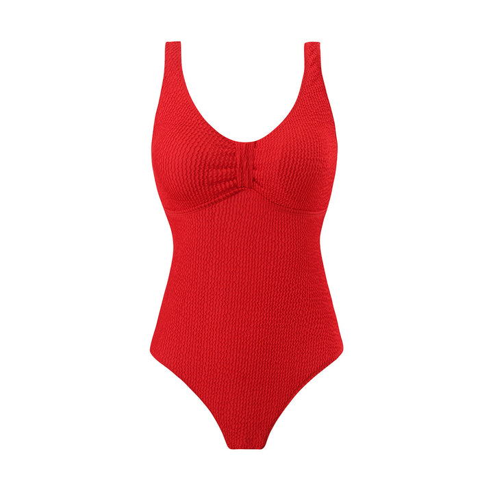 Damen Einteiliger Badeanzug mit strukturiertem Obermaterial und sportlichem Schnitt Drune