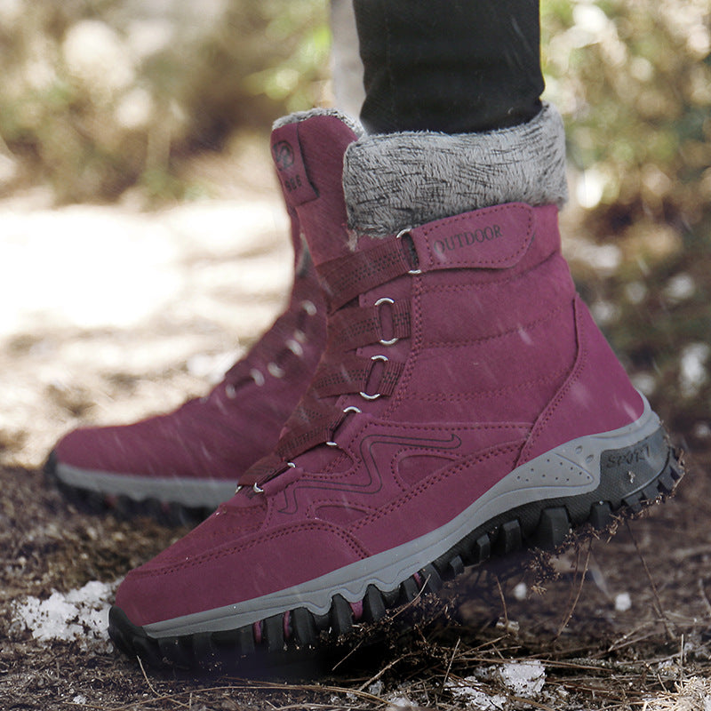Damen Wasserdichte Winterstiefel mit isolierter Fütterung Drune