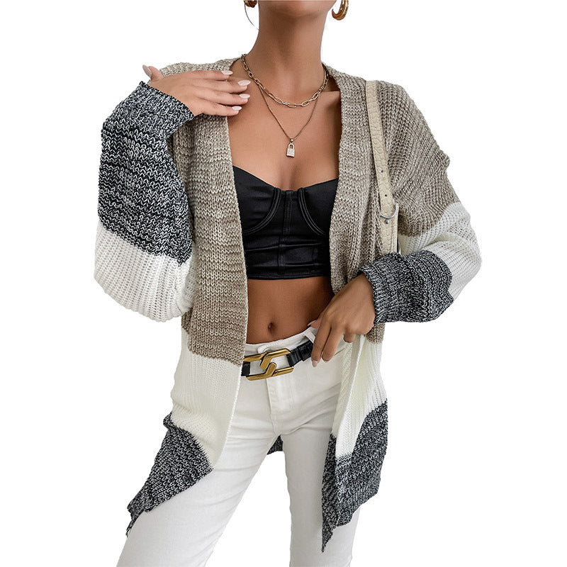 Damen Strickjacke mit modischem Farbverlauf und lässigem Schnitt Drune